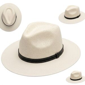 Panama Hat with Black Band